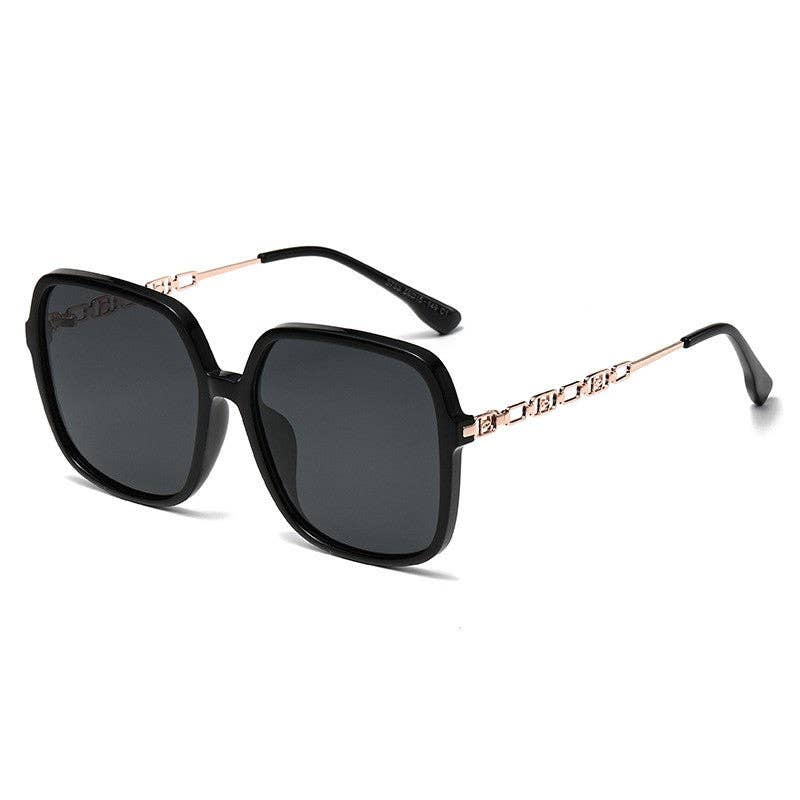 UV400 Sun Protection Fashion Square Frame Outdoor Polarized Sunglasses