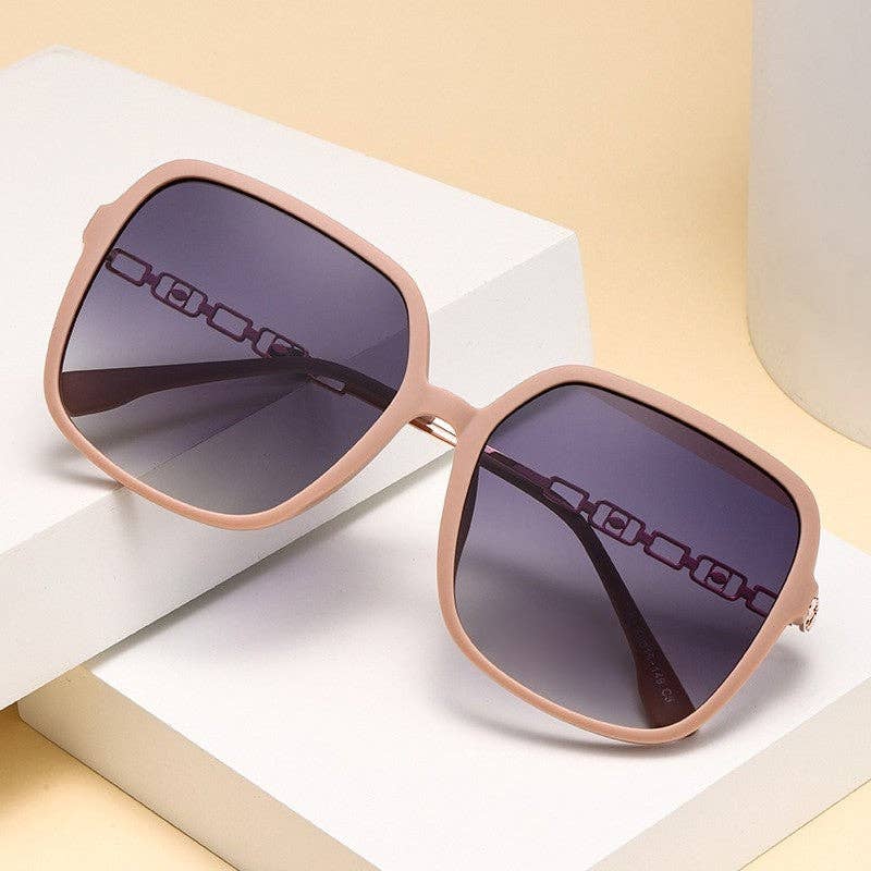 UV400 Sun Protection Fashion Square Frame Outdoor Polarized Sunglasses