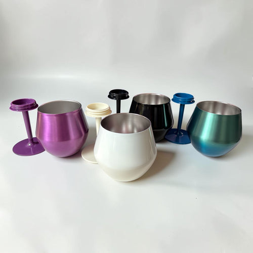 Insulated Stainless Steel Convertible Travel Cocktail Glass