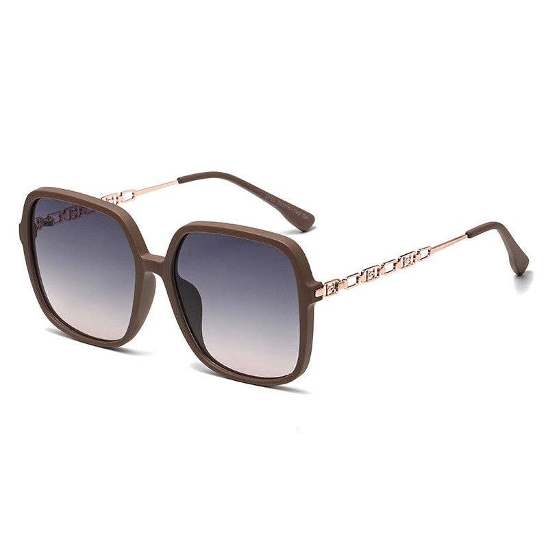 UV400 Sun Protection Fashion Square Frame Outdoor Polarized Sunglasses